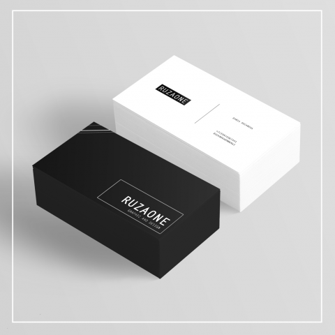 Визитка в стиле минимализм