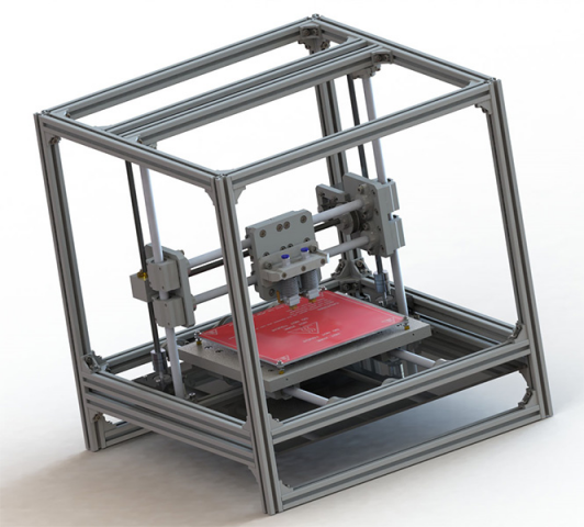 3х координатное шасси 3D принтера