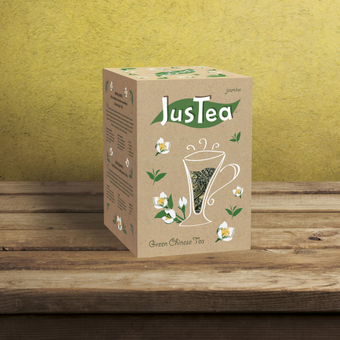 Дизайн серии чайных упаковок (Jasmine).