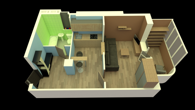 3D планировка квартиры