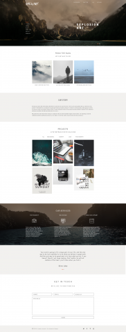 Сайт портфолио для фотографов