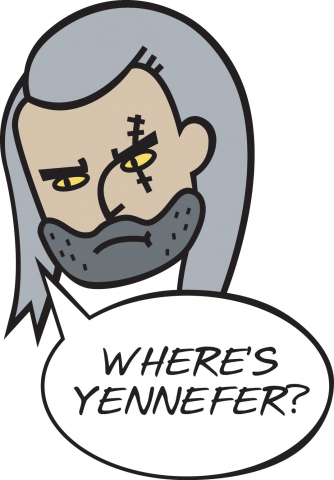 Стикер с Геральтом (Witcher)