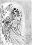 Рисунок Богиня птиц