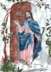 Рисунок Стою у двери и стучу