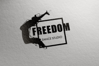 Разработка логотипа для "FREEDOM" Dance studio