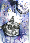 Иллюстрация книги В.О. Пелевина «Желтая стрела»
