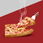 Реклама StopGame на пицце Papa John's