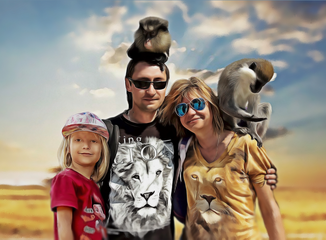 портрет коллаж