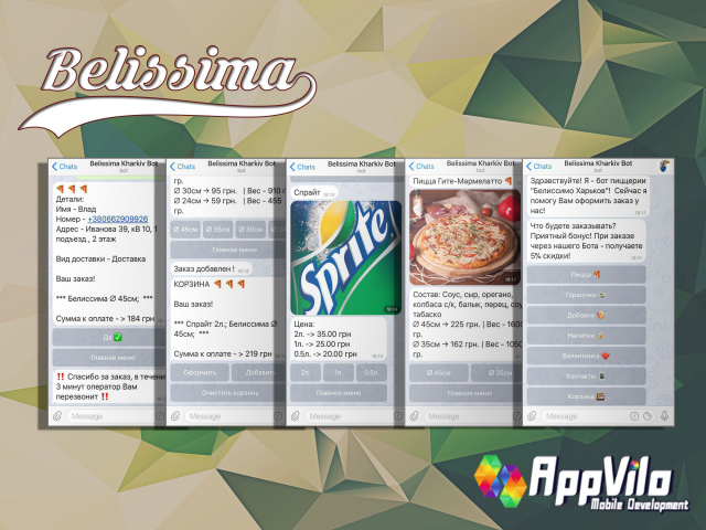 Telegram Bot Belissima Pizza