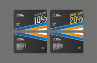 дизайн дисконтной карты в фирменных цветах
