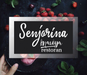 Логотип для ресторана "Сеньорина Мария"