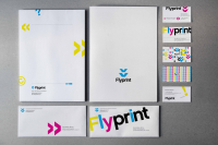 Фирменный стиль полиграфической компании Flyprint