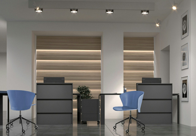 Визуализация зоны ресепшн интерьерного салона