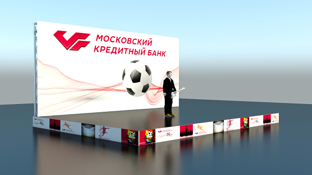 Визуализация концерта на футбольном турнире