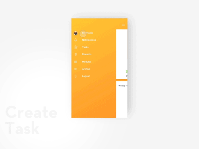UI animation Create tasks