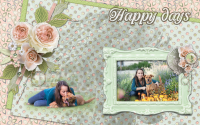 Scrapbook/photo album page