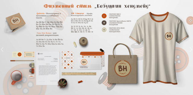 Фирменный стиль магазина хендмейда.
