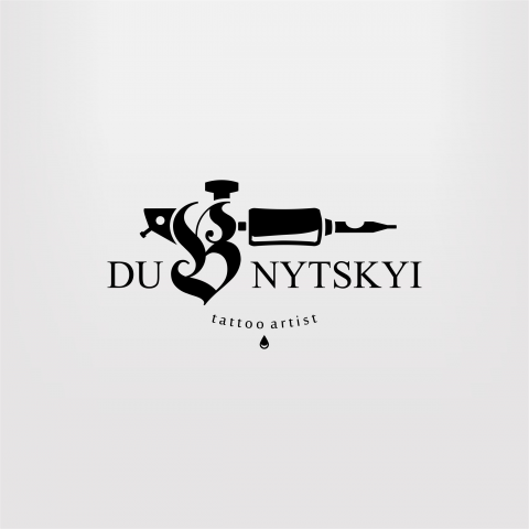 Тату логотип "DUBNYTSKYI"