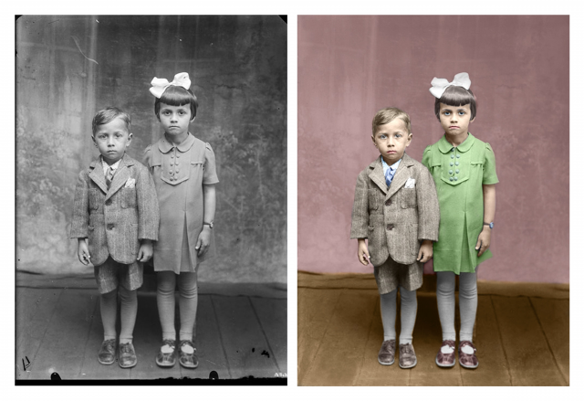 Реставрация и раскрашивание черно-белых фотографий