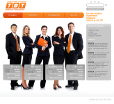 Сайт ОАО ТРК ТВТ для корпоративных клиентов