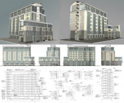 Многоэтажное административное здание