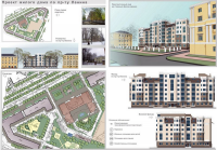 Жилой дом со встроенными офисами и подземной автостоянкой