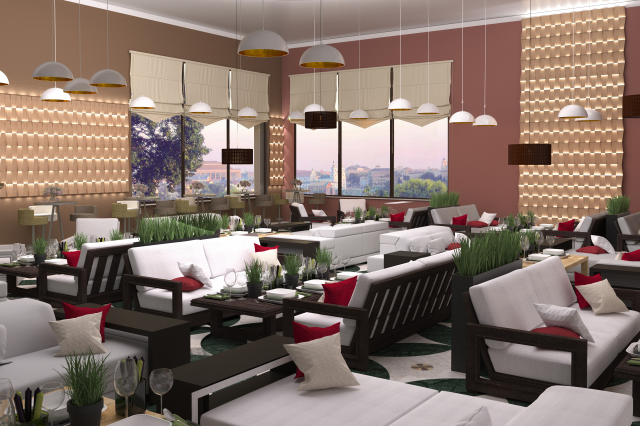 Interior cafe