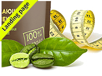 Зеленый кофе, landing-page