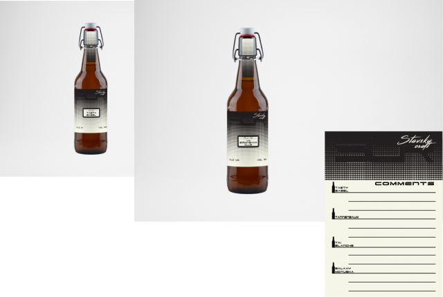 Фирменный стиль производителя крафтового пива (этикетка)