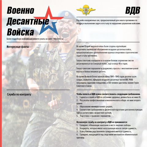 Вёрстка агитационно-информационного плаката