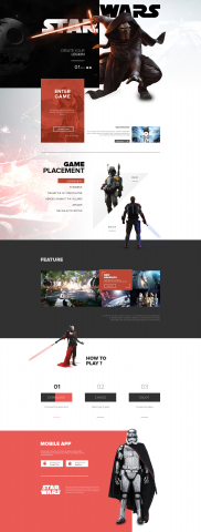 Игровой landing page