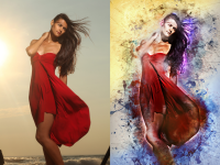 обработка в стиле гранж