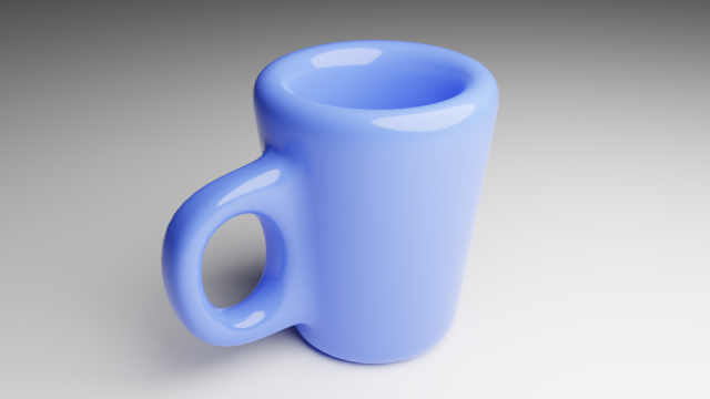 Blue cup