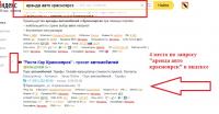 Продвижение сайта по прокату авто