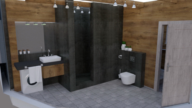 Ванная комната в частном доме