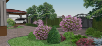 Мой проект и визуализация частного участка в SketchUp