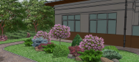 Мой проект и визуализация частного участка в SketchUp