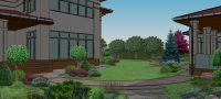Мой проект и визуализация частного участка в SketchUp