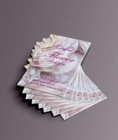 Визитка для флористов