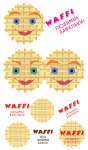 Персонаж и фирменное написание для WAFFI