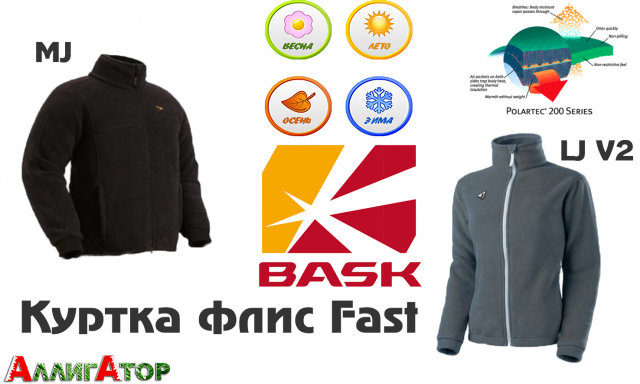 Куртка флис Fast LJ V2, MJ (серый, черный)