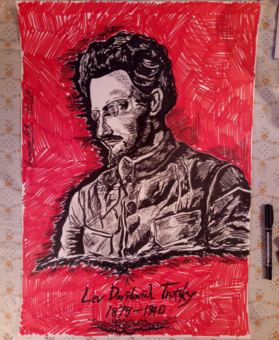 Лев Давидович Троцкий.