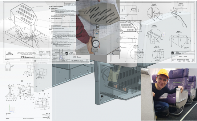 Shroud под преобразователь напряжения B737-800