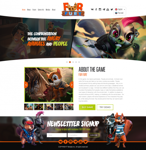 Сайт для игры Furfury