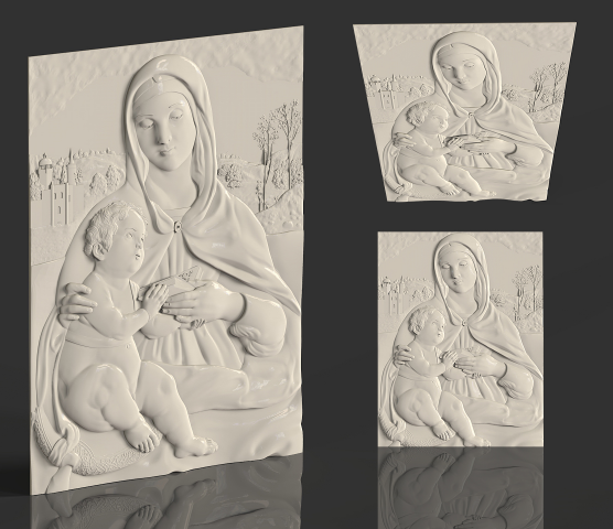 Рафаэль "Мадонна с младенцем" Панно.