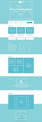 Прототип для сайта отеля "Honeymoon hotel"