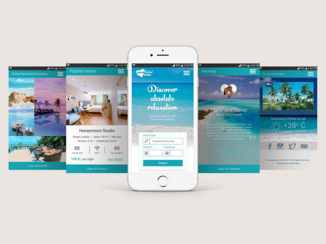 Дизайн мобильной версии сайта отеля