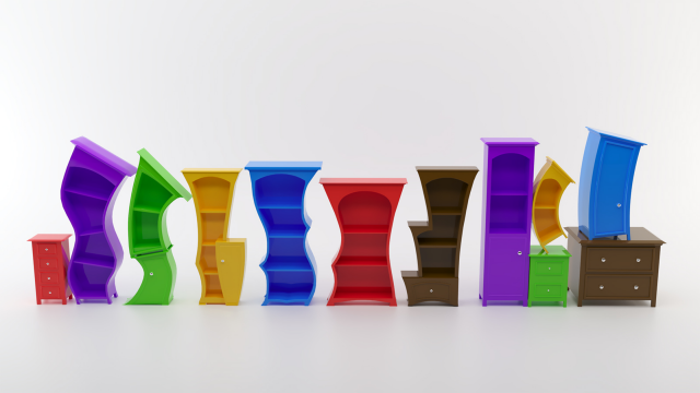 Surreal shelves