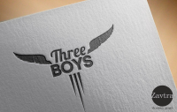 логотип для поп-рэп группы Three Boys