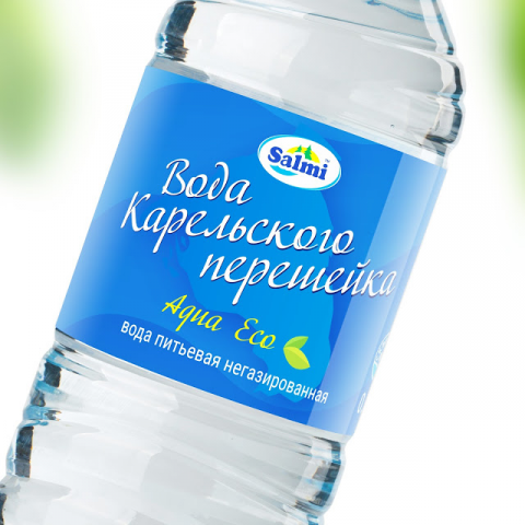 Этикетка для воды Salmi.